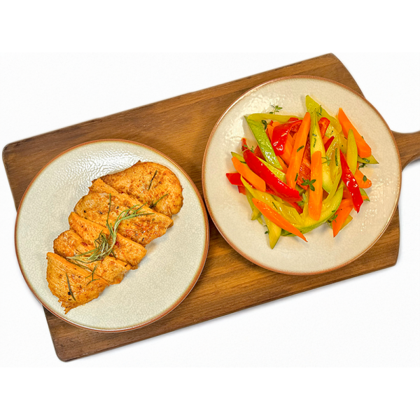 Grilled Chicken & Baked Vegetables 320 Grams